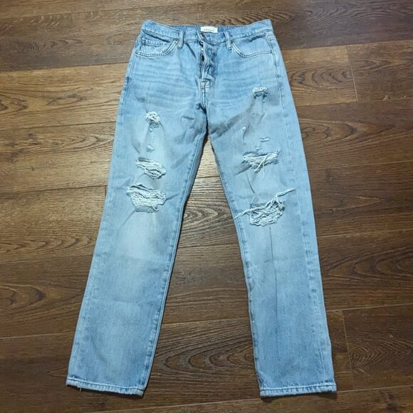 Frame Le Slouch Distressed Button Fly Jeans 26 - Picture 1 of 9